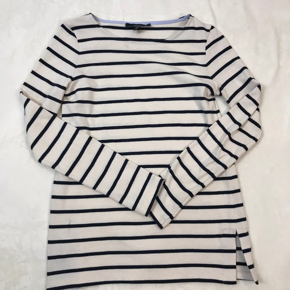 Max Mara Weekend Navy and White Striped Top S - Picture 1 of 4